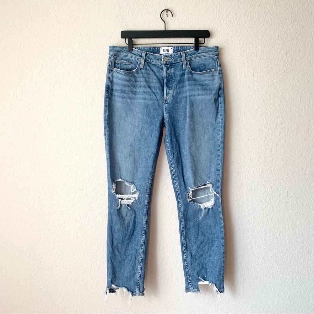Paige Hoxton Ankle Peg Jean in Novi Destructed Size 32